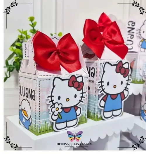 Kit 36 Personalizados Hello Kitty