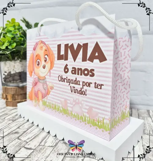 Sacolinha G Personalizada 15 Unidades Skye