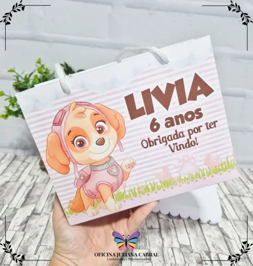 Sacolinha G Personalizada 15 Unidades Skye