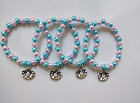 Pulseira Infantil Concha com Pérola