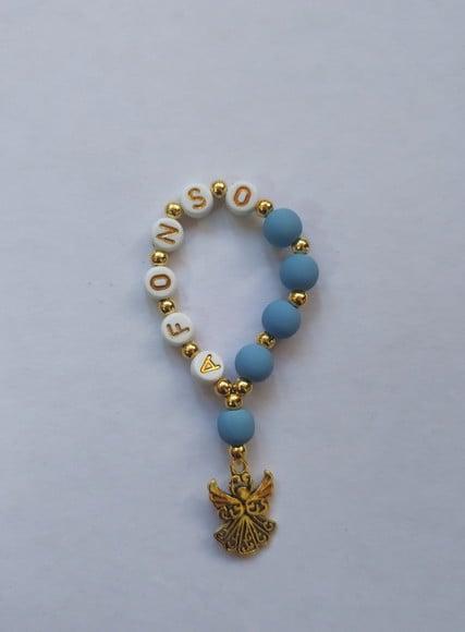 Mini Terço Personalizado Dourado