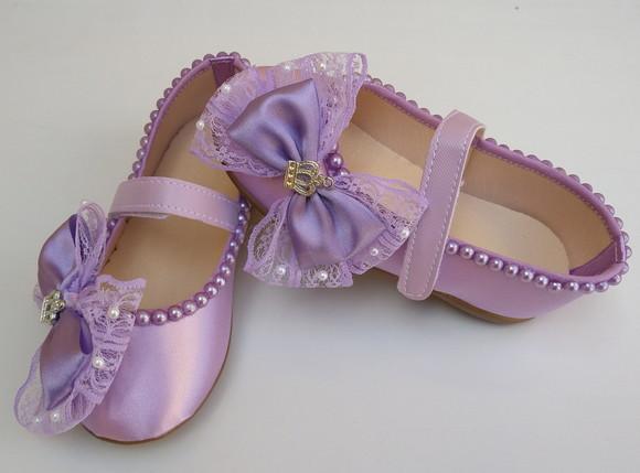 Sapatinho Lilas com Sola Antiderrapante