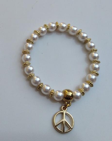 Pulseira de pérolas para madrinha