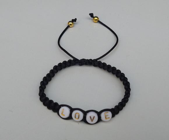 Pulseira shambala preta Love