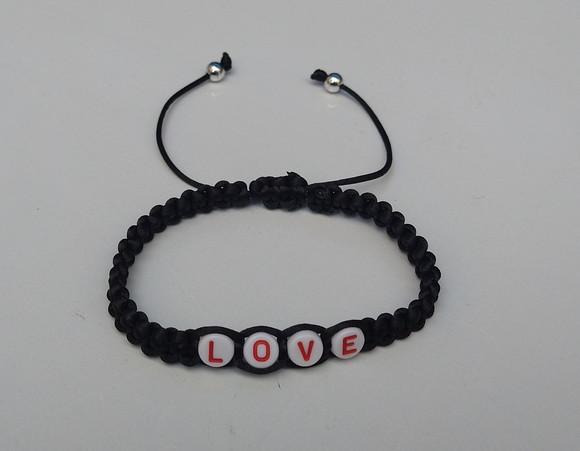 Pulseira shambala preta Love