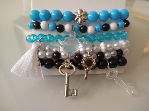 Kit Pulseira Infantil alice