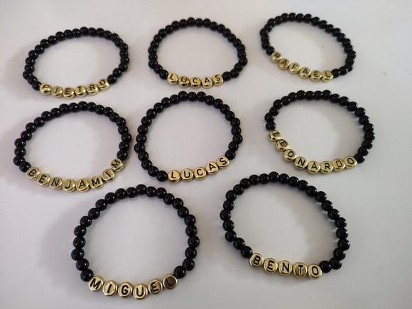 Pulseira Infantil Personalizada Dourada