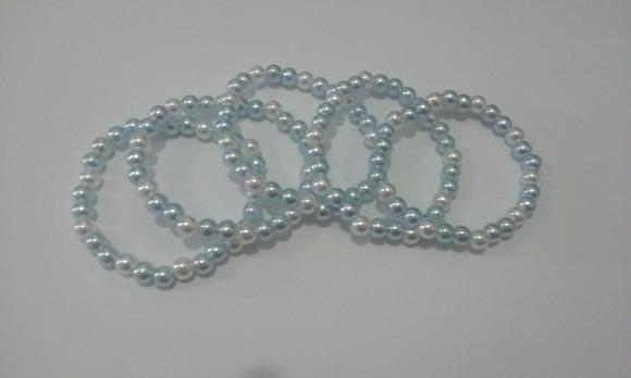 Pulseira Cinderela (Azul e branca)