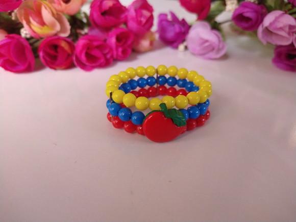 Pulseira Infantil Maçã Vermelha