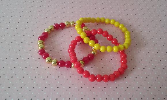 Kit de Pulseiras  A Bela e a Fera