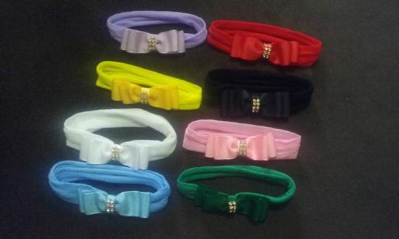 Kit faixinhas de bebê lacinho