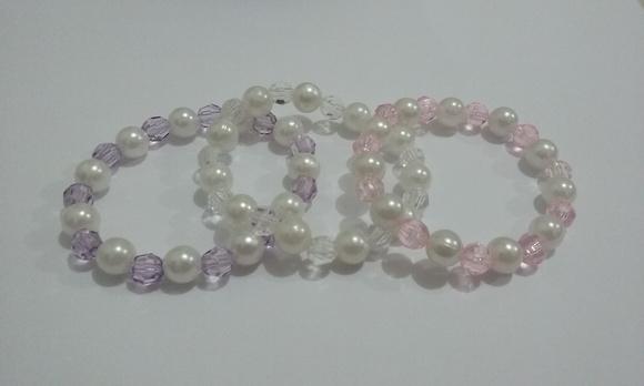 Kit de Pulseiras de Pérolas