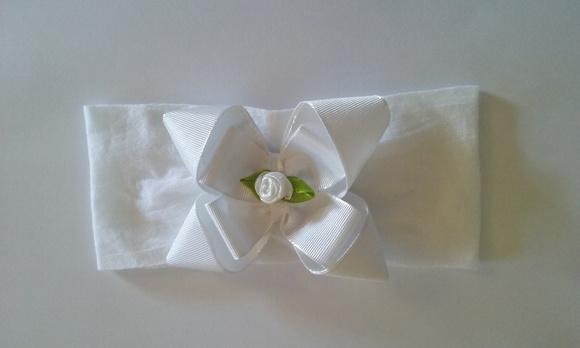 Faixa laço branco