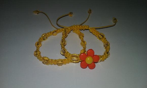 Kit Pulseira Infantil Shambala Amarela
