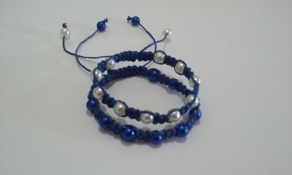 Kit de Pulseiras Infantis Shambala Azul