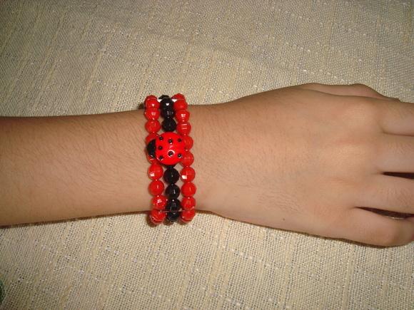 Pulseira Infantil Joaninha