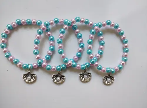 Pulseira Infantil Concha com Pérola