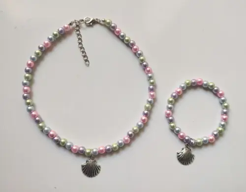 Kit Colar e Pulseira Conchinha