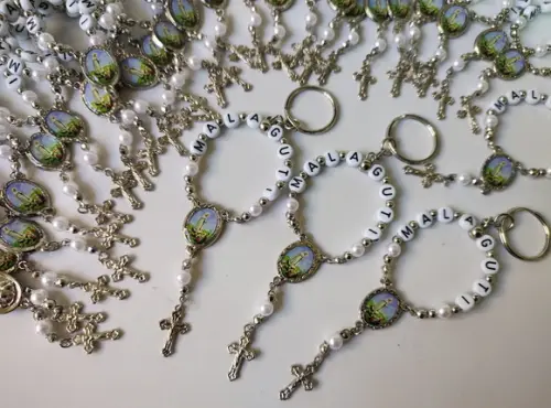 Chaveiro Dezena Personalizado Prata Nossa Senhora de Fátima