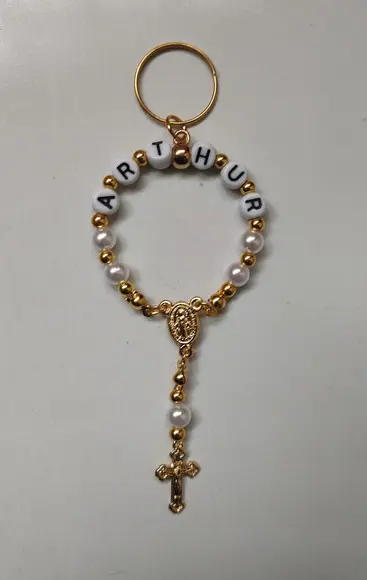 Chaveiro Dezena Personalizado Dourado