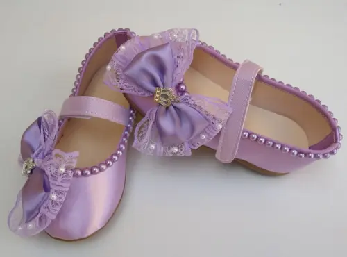 Sapatinho Lilas com Sola Antiderrapante