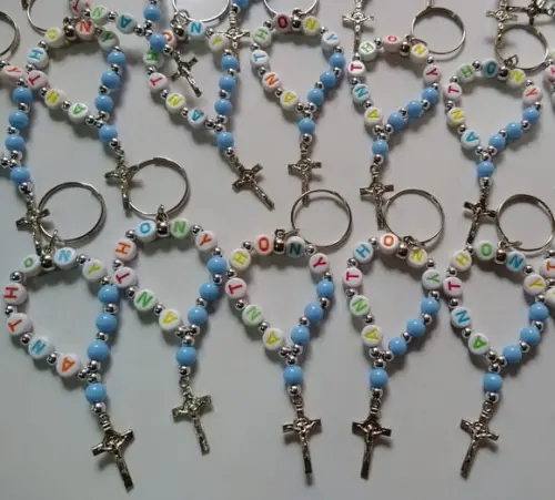 Mini Chaveiro Terço Personalizado (para Nomes até 10 Letras)