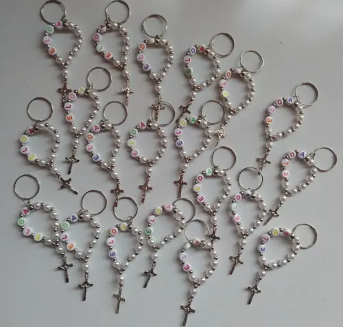 Mini Chaveiro Terço de Personalizado