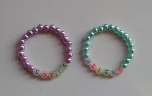 Pulseira Infantil Personalizada (brilha no Escuro)