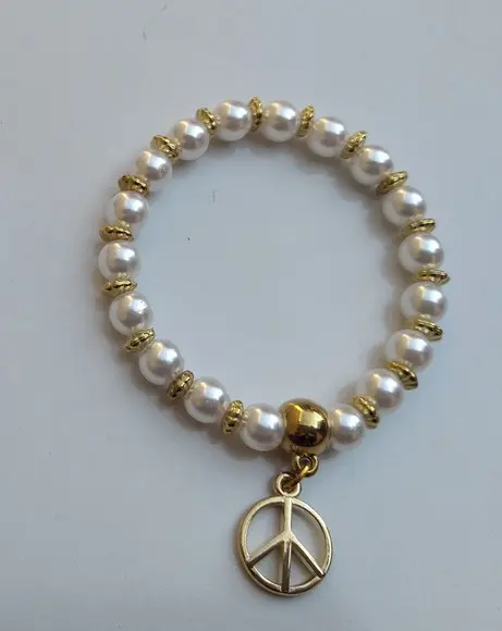 Pulseira de pérolas para madrinha