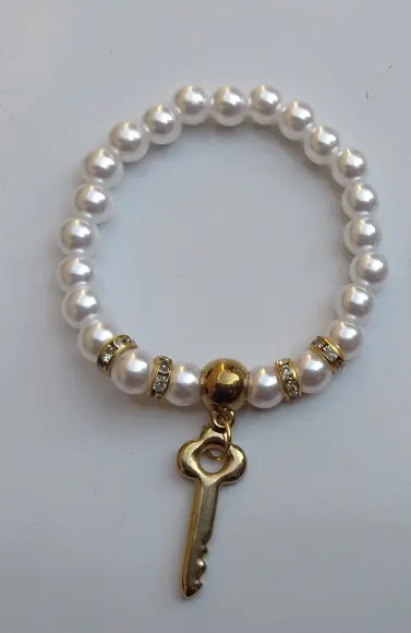 Pulseira de pérolas para madrinha