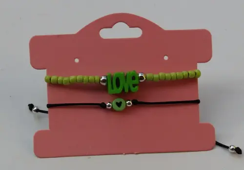 Kit pulseiras Love Verde
