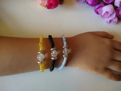 Kit de pulseiras de miçangas