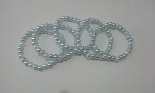 Pulseira "Cinderela" (Azul e branca)