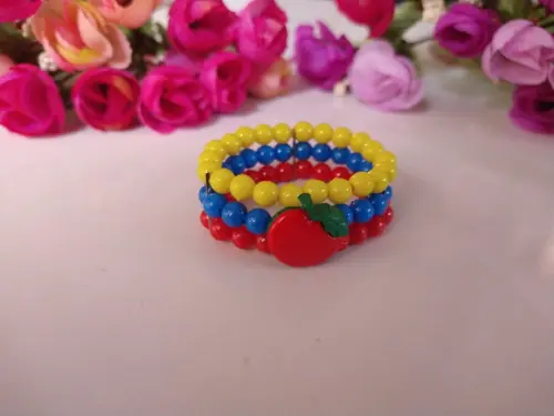 Pulseira Infantil Maçã Vermelha