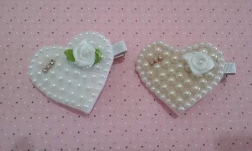 Kit Presilha de Pérolas Coração