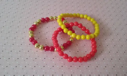 Kit de Pulseiras " A Bela e a Fera"