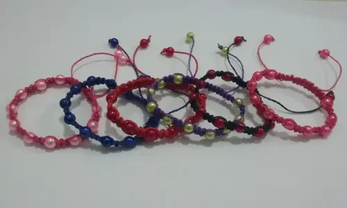 Kit Pulseira Infantil Shambala pérolas