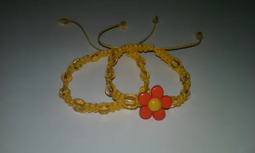 Kit Pulseira Infantil Shambala Amarela