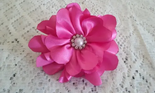 Elástico de cabelo rosa