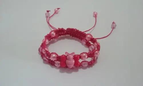 Kit Pulseira Infantil Shambala Rosa