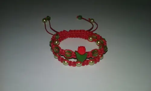 Kit Pulseira Infantil Shambala Vermelha