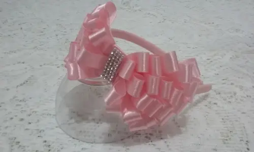 Tiara Laço Rosa