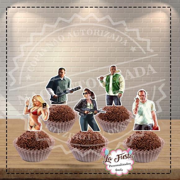 Aplique para Docinhos GTA Grand Theft Auto V