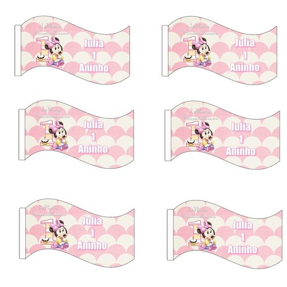 Bandeirinha Sanduíches\docinhos Minnie B
