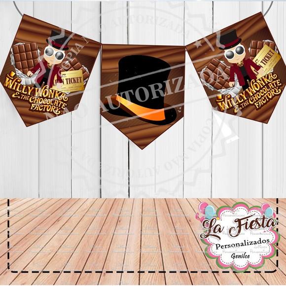 Bandeirola / Varalzinho Fantástica Fábrica de Chocolate
