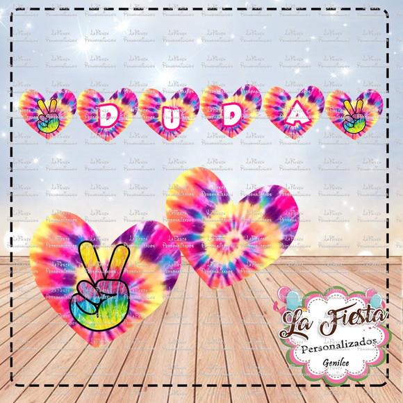 Bandeirola / Varalzinho Tie Dye