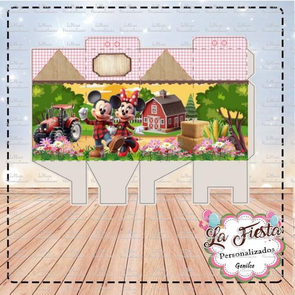 Caixa Milk Mickey Fazendeiro