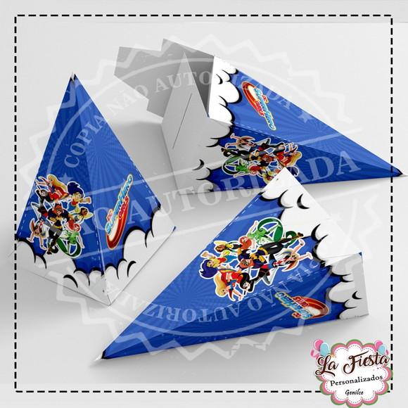 Caixa Piramide DC Super Hero Girls