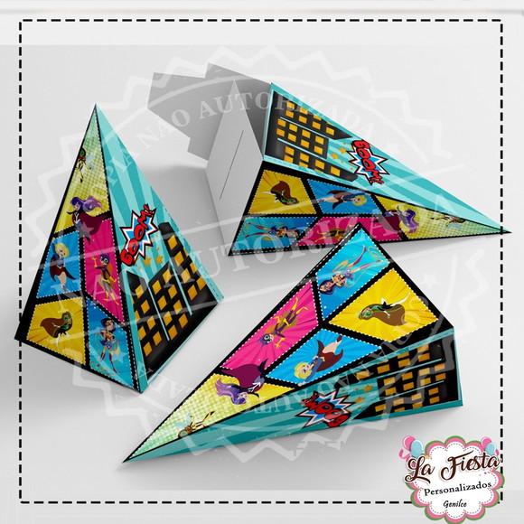 Caixa Piramide DC Super Hero Girls