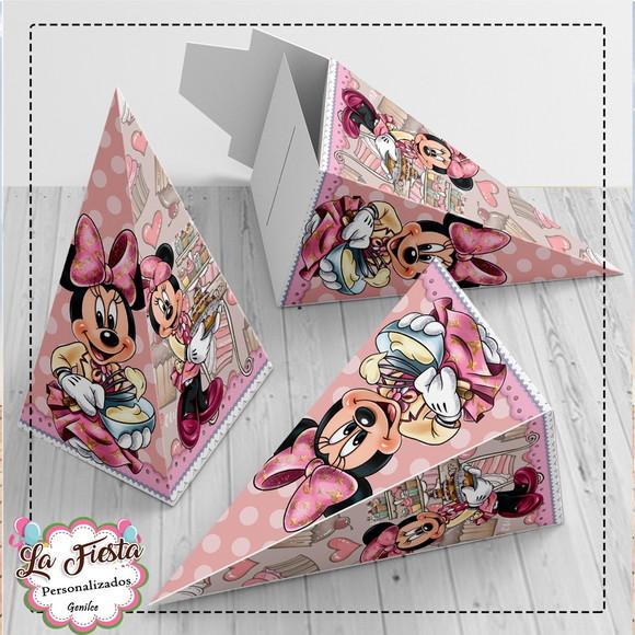 Caixa Piramide Minnie Confeiteira